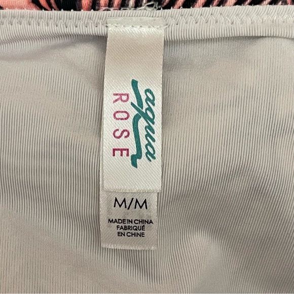 AQUA ROSE One Piece Swim Suit Swimsuit Leaf Print - Picture 9 of 10